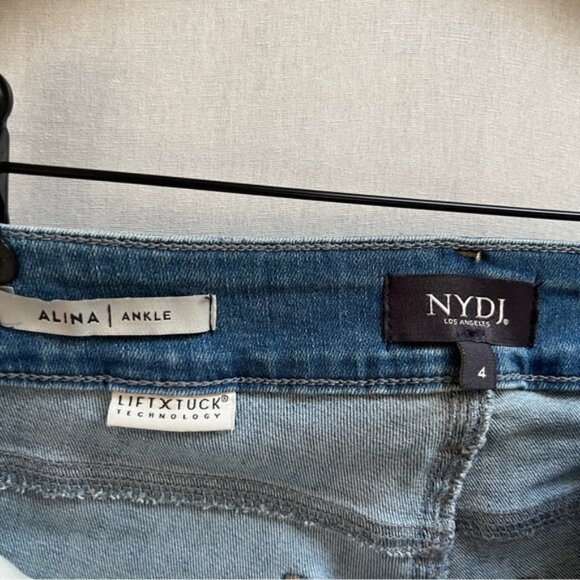 NYDJ Alina Ankle Light Blue Skinny Jeans Sz 4 - Picture 5 of 11